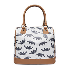 See more information about the Angiolina Satchel (White/Navy)