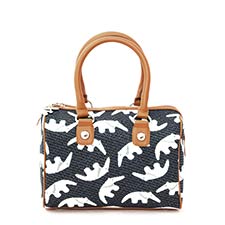 See more information about the Sylvia Mini Satchel (Navy/White)
